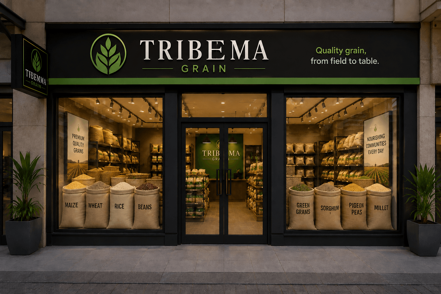 Tribema Grains products banner